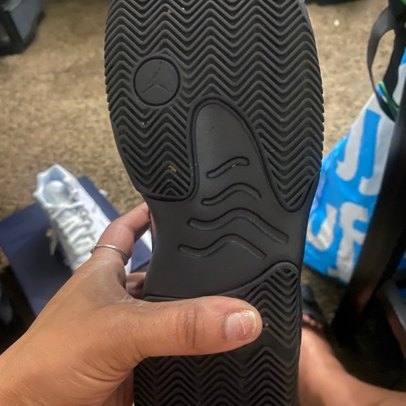 Brand new All Black Patent Leather Jordan’s size 6y - Picture 2 of 3